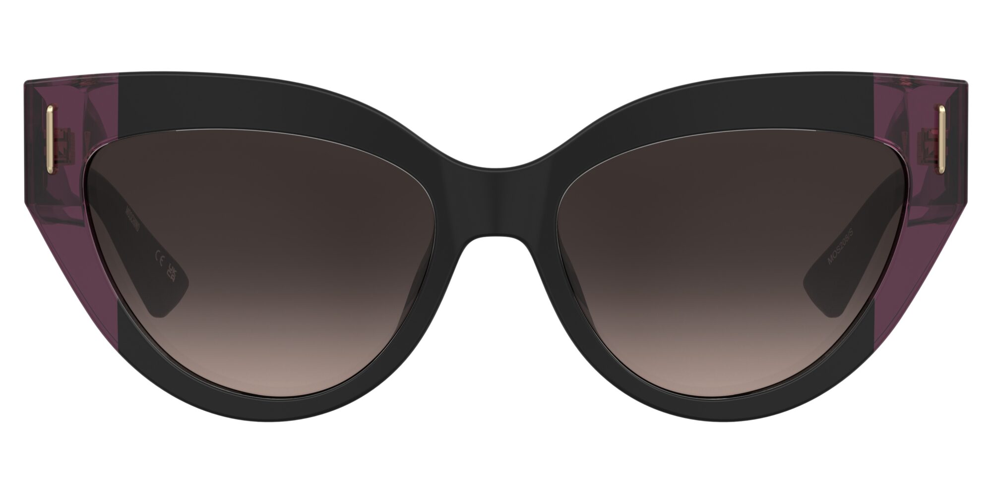MOSCHINO - MOS208/S BLACK BURGUNDY 1 Occhiale MOSCHINO da Sole Donna 1