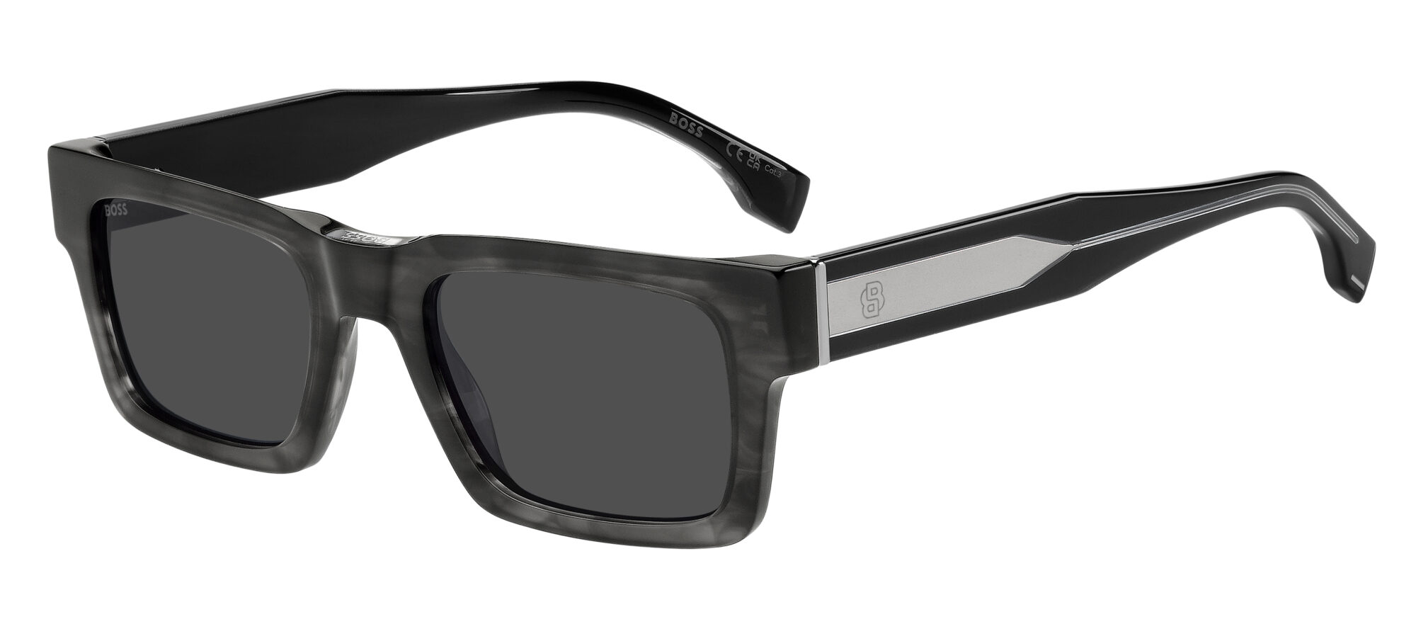 HUGO BOSS - BOSS 1855/S GREY HORN 1 Occhiale HUGO BOSS da Sole Uomo 1