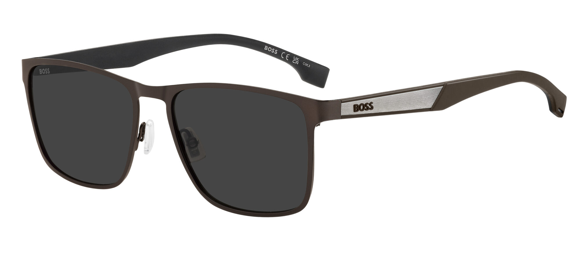 HUGO BOSS - BOSS 1826/S MATTE BROWN RUTHENIUM 1 Occhiale HUGO BOSS da Sole Uomo 1