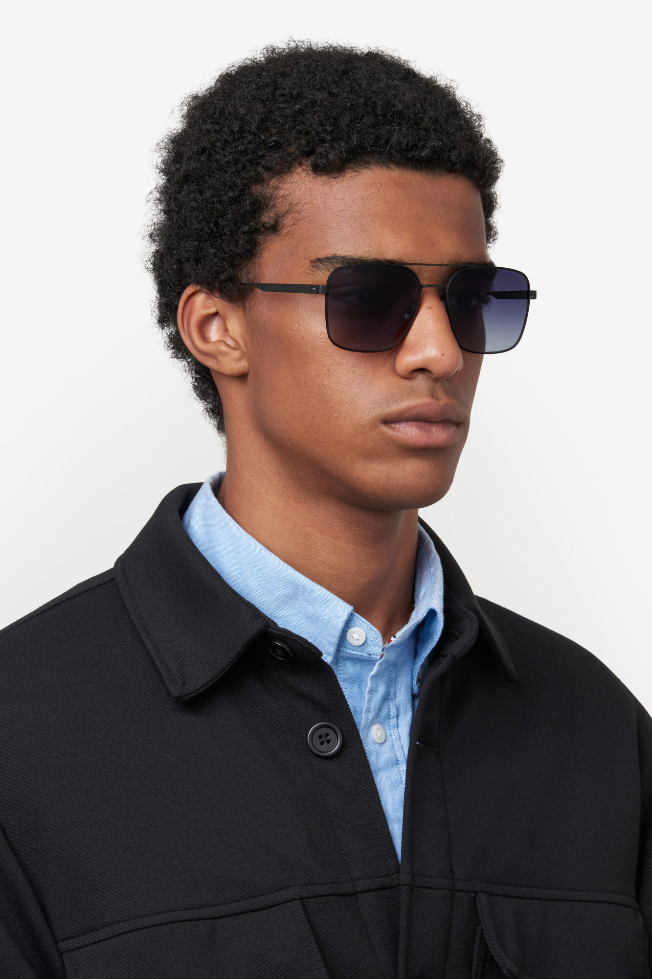 HUGO BOSS - BOSS 1695/S MATTE BLACK 1 Occhiale HUGO BOSS da Sole Uomo 1