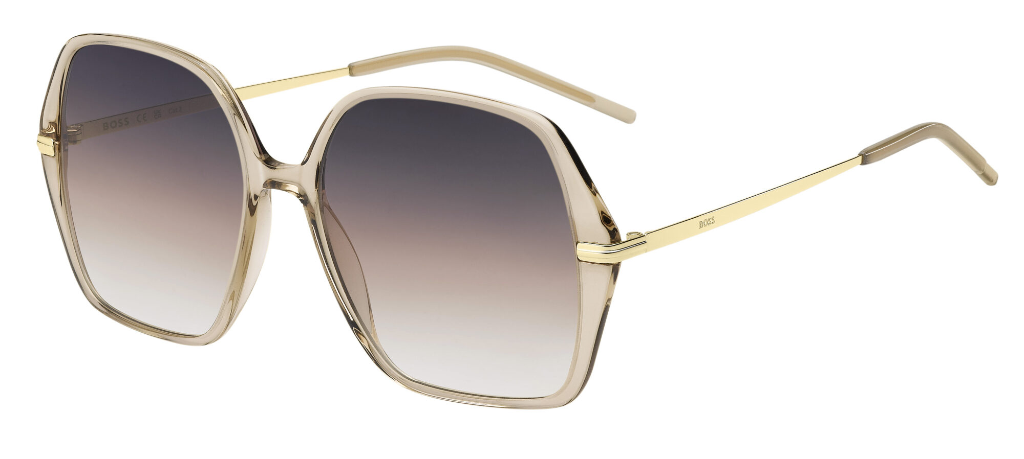 HUGO BOSS - BOSS 1660/S BEIGE GOLD 1 Occhiale HUGO BOSS da Sole Donna 1