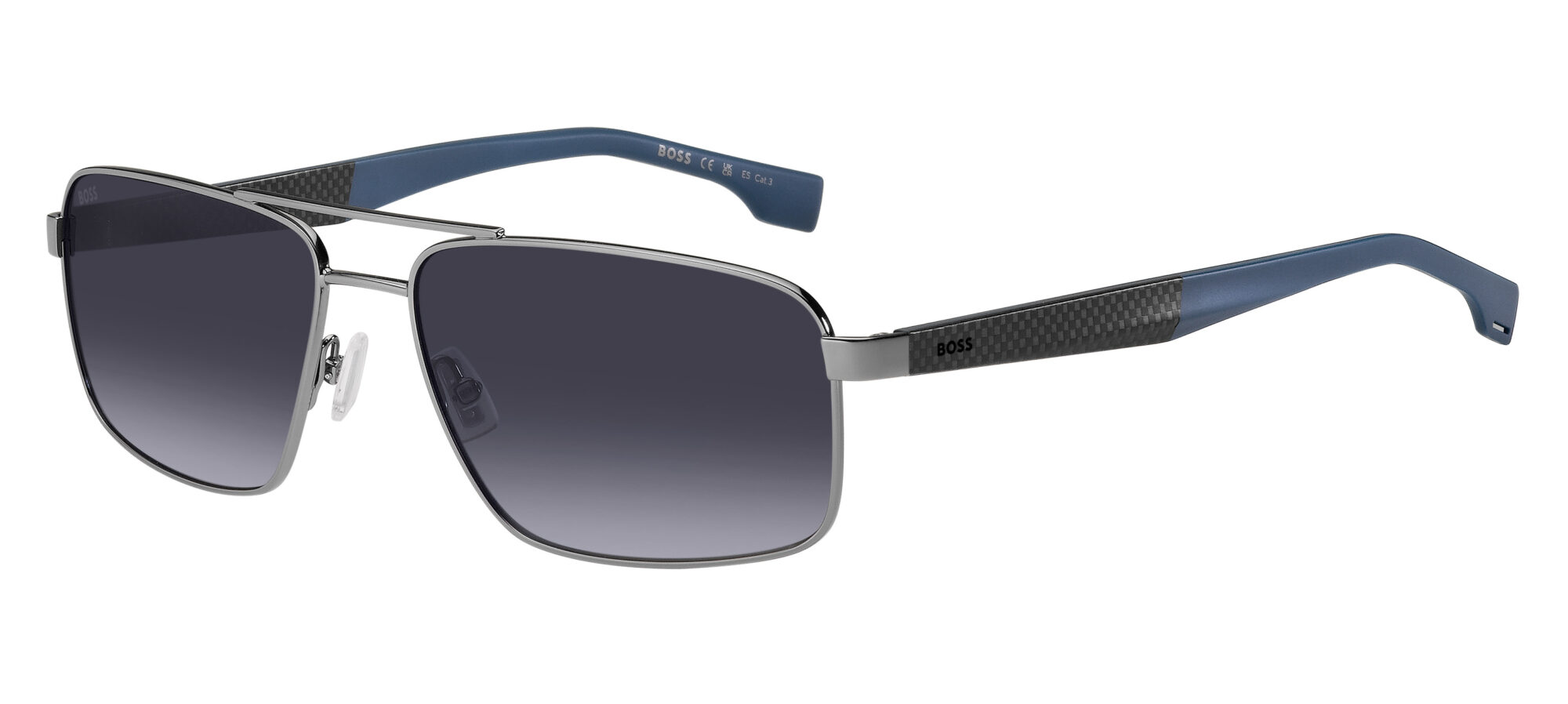 HUGO BOSS - BOSS 1580/S RUTHENIUM BLUE 1 Occhiale HUGO BOSS da Sole Uomo 1