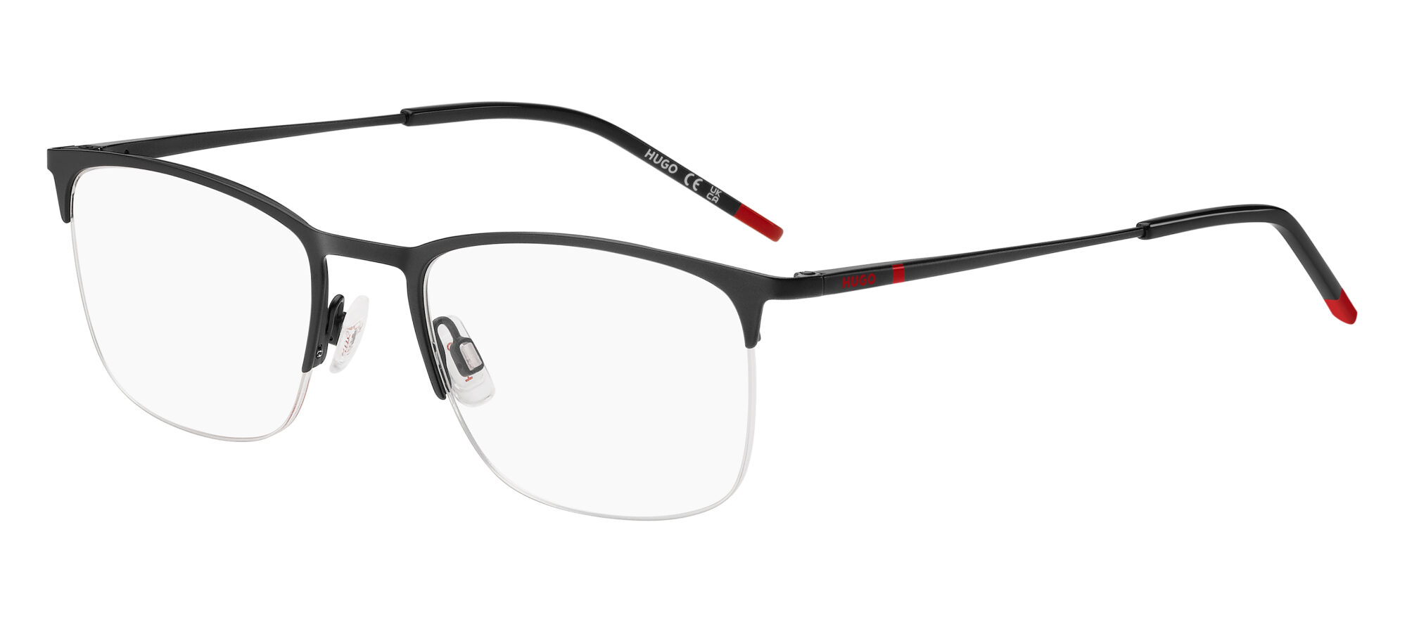 HUGO - HG 1291 BLACK RED 1 Occhiale HUGO da Vista Uomo 1