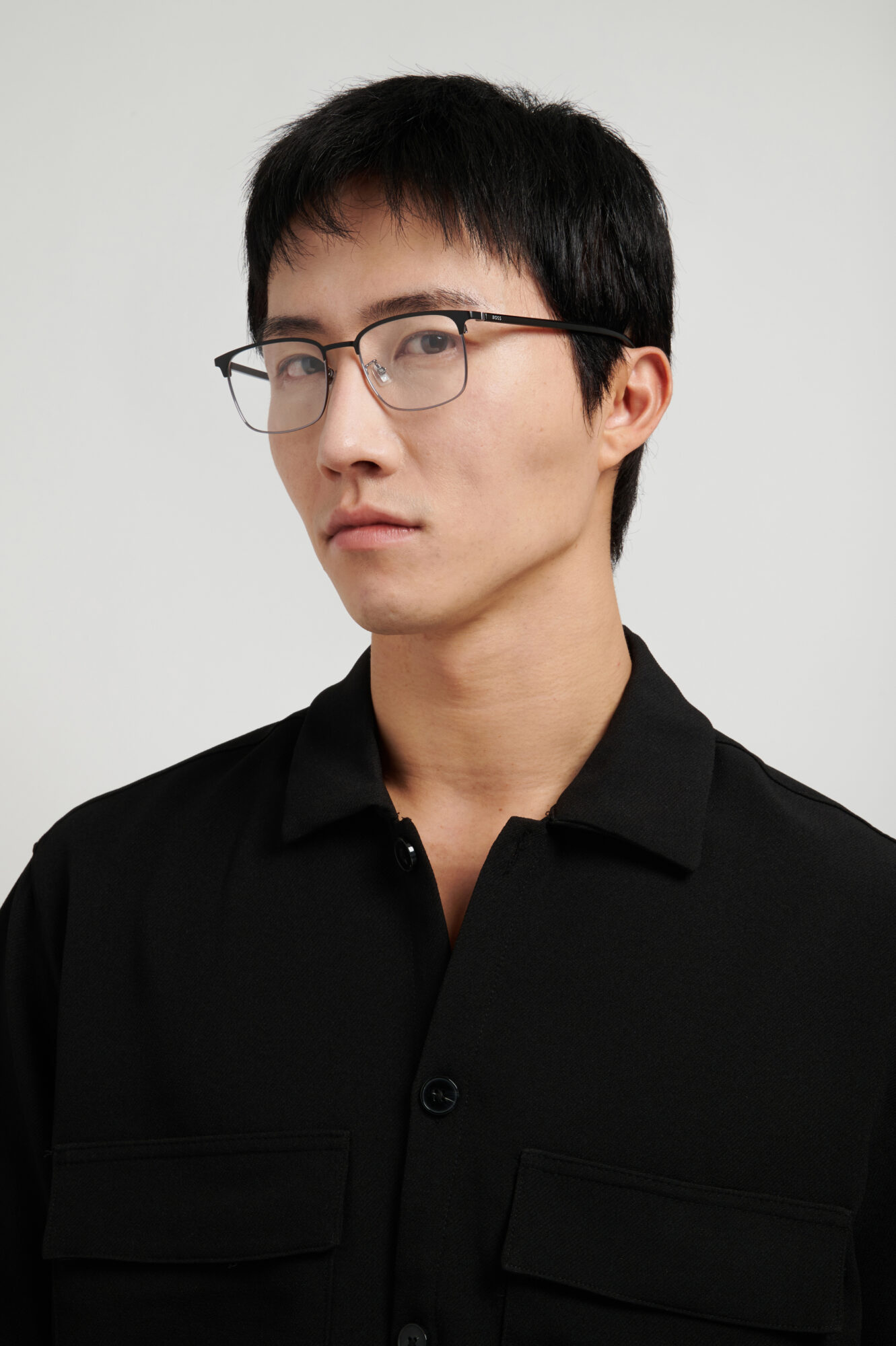 HUGO BOSS - BOSS 1930/F BLACK DARK RUTHENIUM 1 Occhiale HUGO BOSS da Vista Uomo 1
