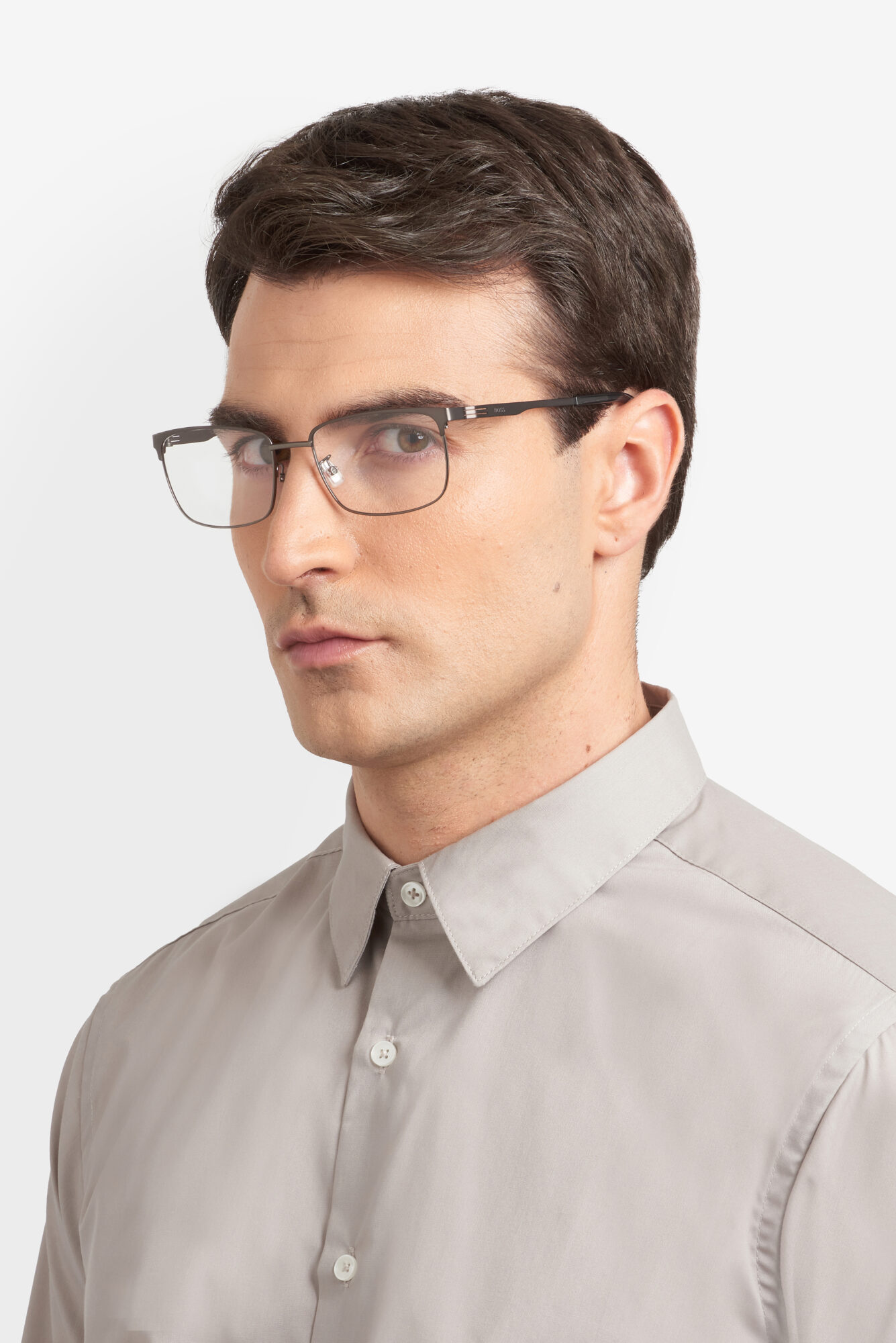 HUGO BOSS - BOSS 1840/G DARK RUTHENIUM BLACK 1 Occhiale HUGO BOSS da Vista Uomo 1