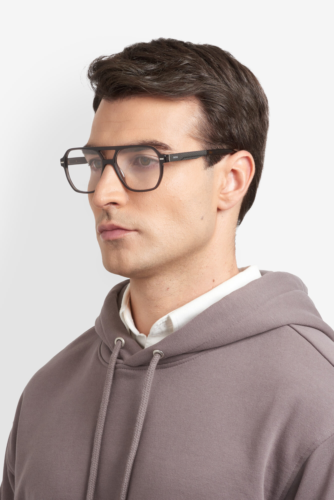 HUGO BOSS - BOSS 1843 GREY HAVANA 1 Occhiale HUGO BOSS da Vista Uomo 1