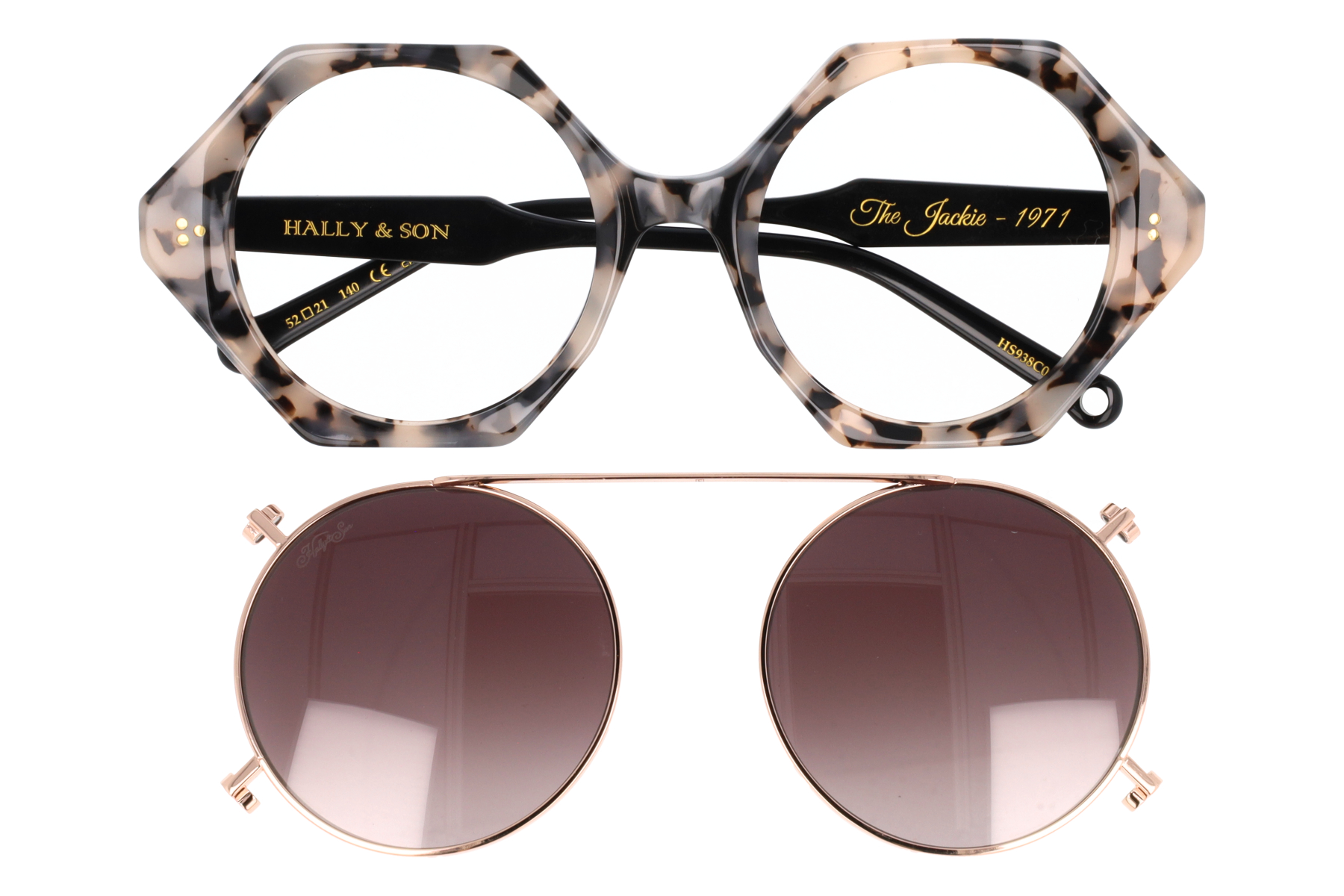 Hally & Son HS938C03 The Jackie - 1971 Occhiale Hally & Son da Vista Donna